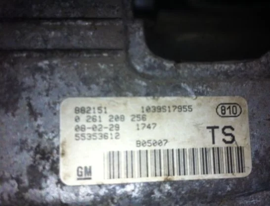 Opel Z14XEP ME7.6.2 0261208256 382898 B05007