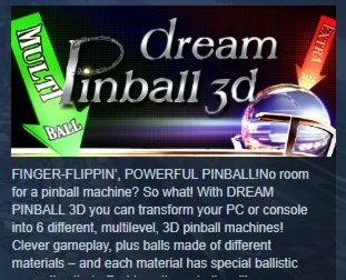 Dream Pinball 3D STEAM KEY REGION GLOBAL+РОССИЯ