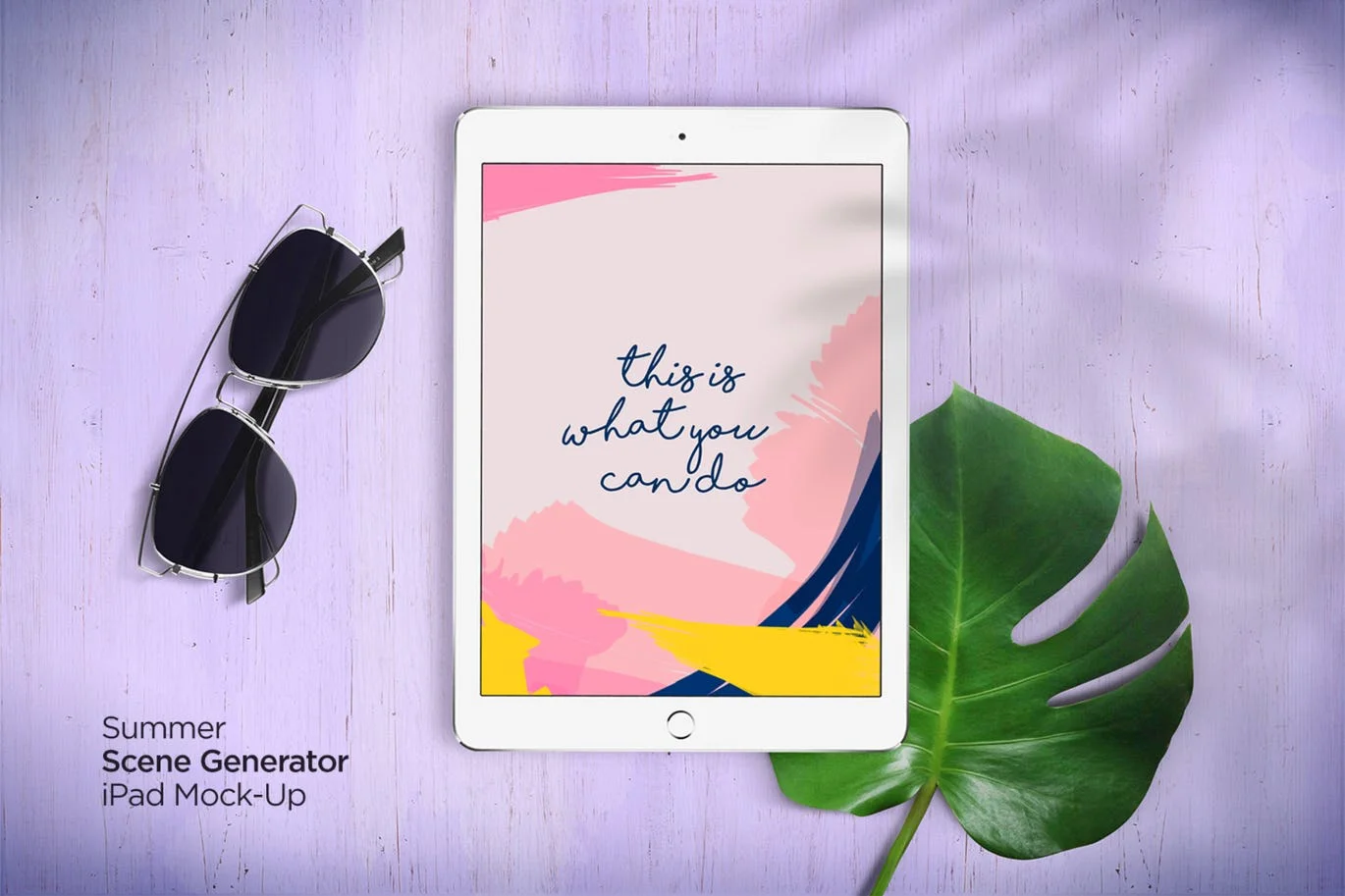 Summer Scene Generator iPad Mock-Up