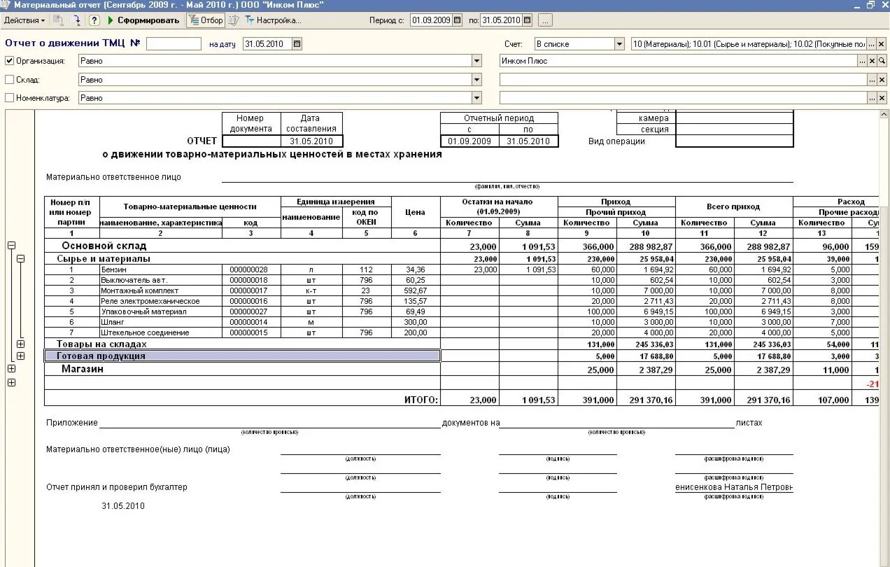 Отчет по форме MX-20 и МХ-20а для 1С БП 8.1-8.2