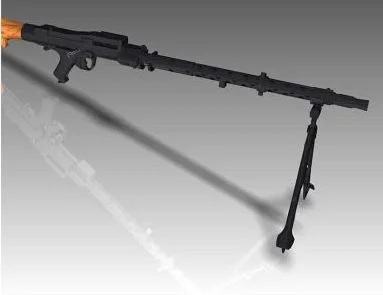 3d модель пулемёта Mg-34-M