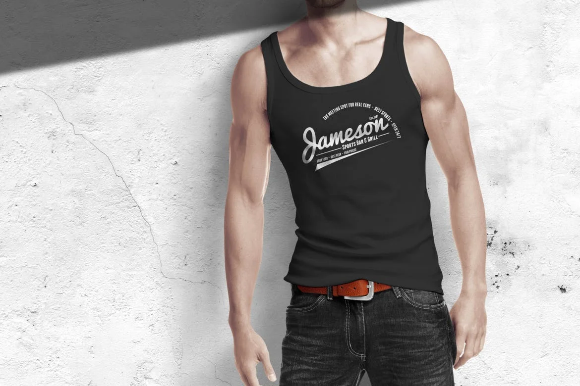 Man Tank Shirt Mock-up