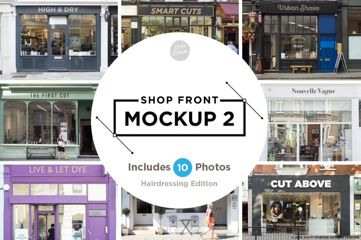 Shop facade mockup 2