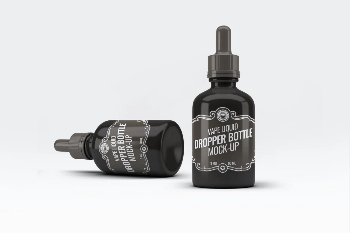 Vape Liquid Dropper Bottle Mock-Up