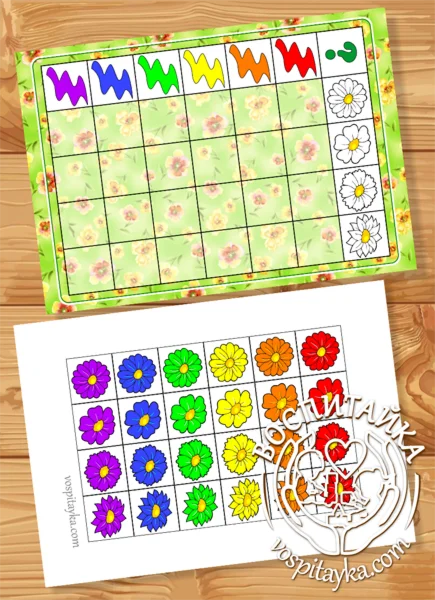 Таблица - цвет и форма