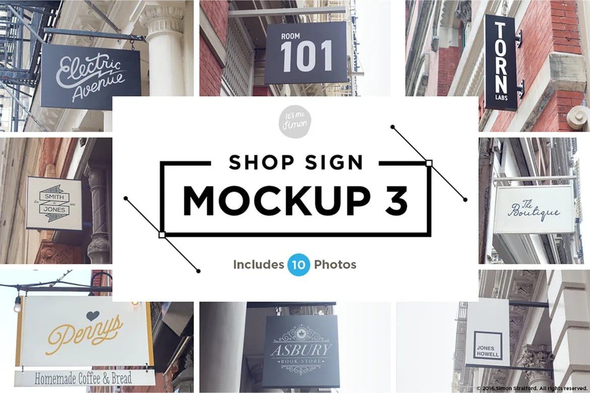 Shop Sign Mockup 3