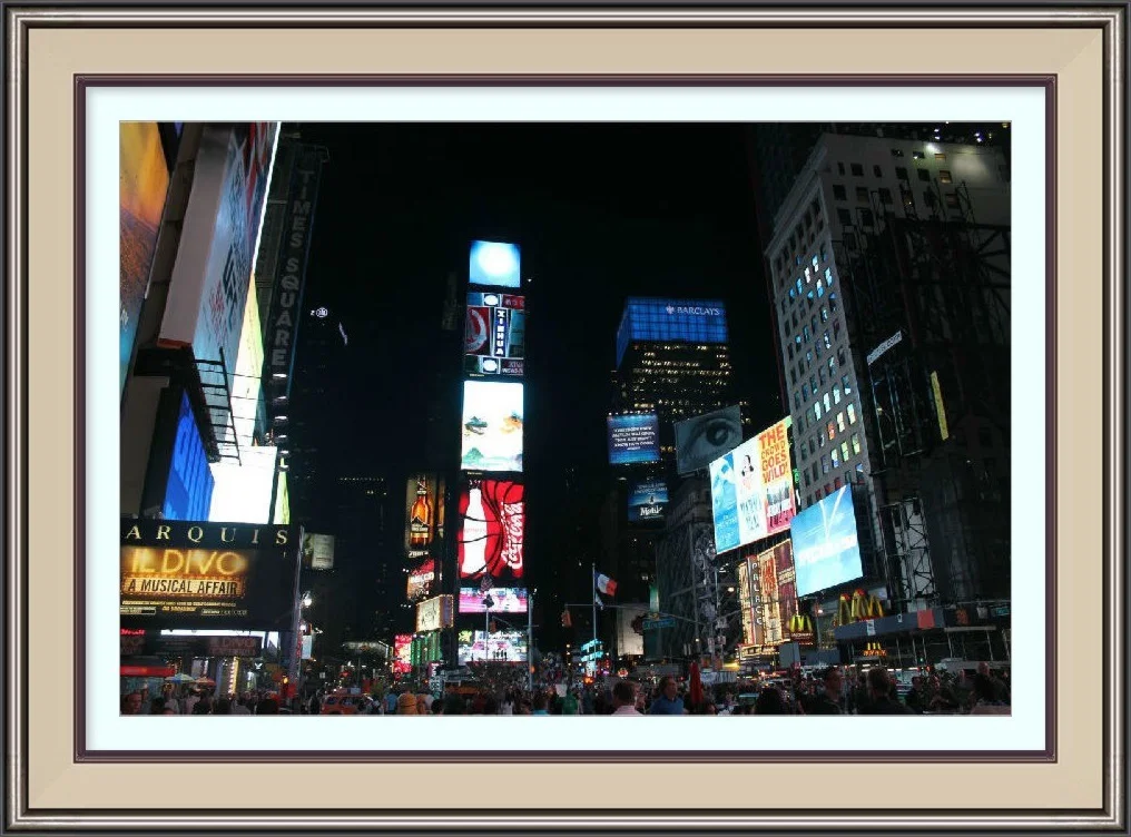 Фотография Нью-Йорк, Бродвей ночью