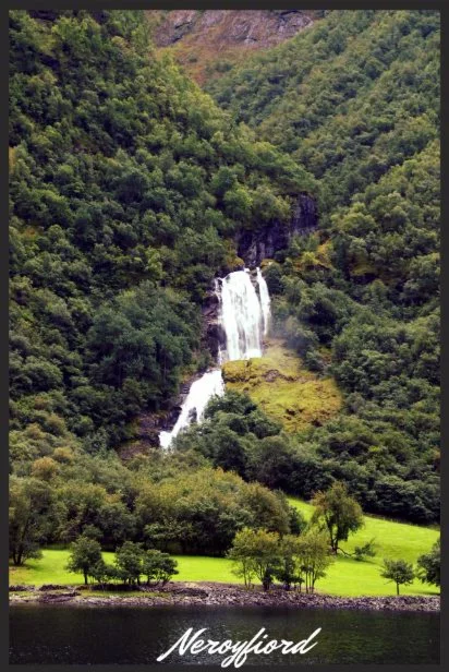 Фотография  Нэрей-фьорд в Норвегии