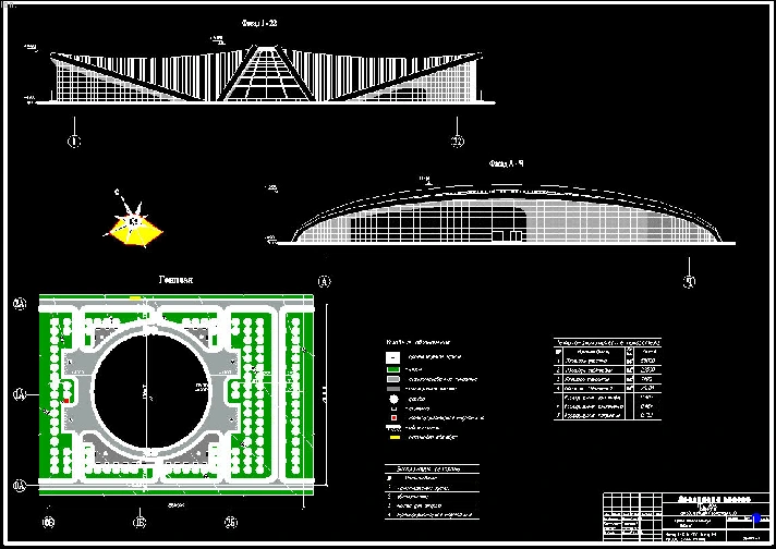 Thesis project indoor stadium area 20000м2