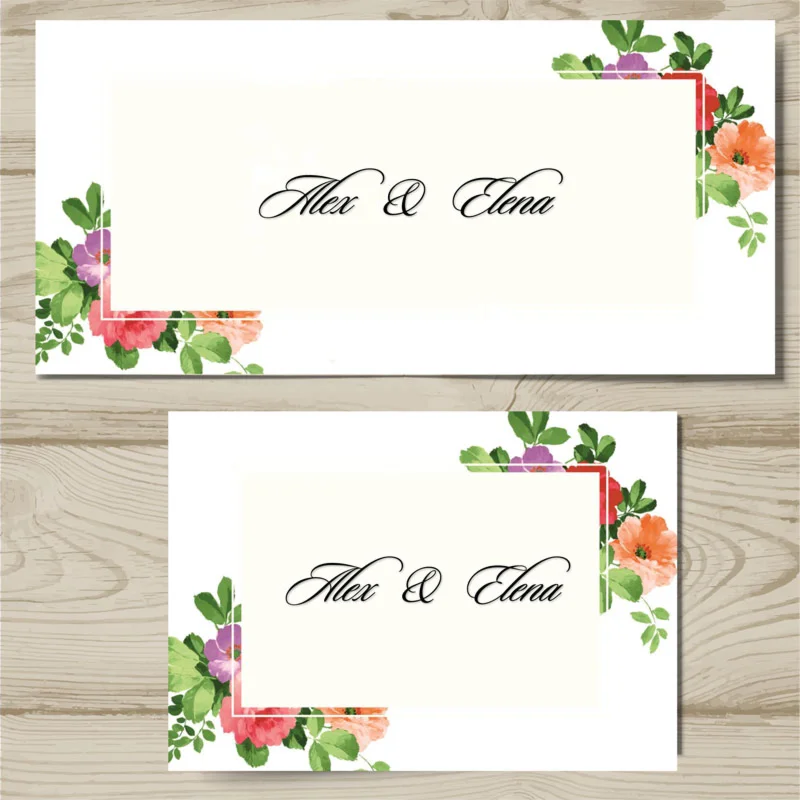 Шаблон конверта для приглашения №8