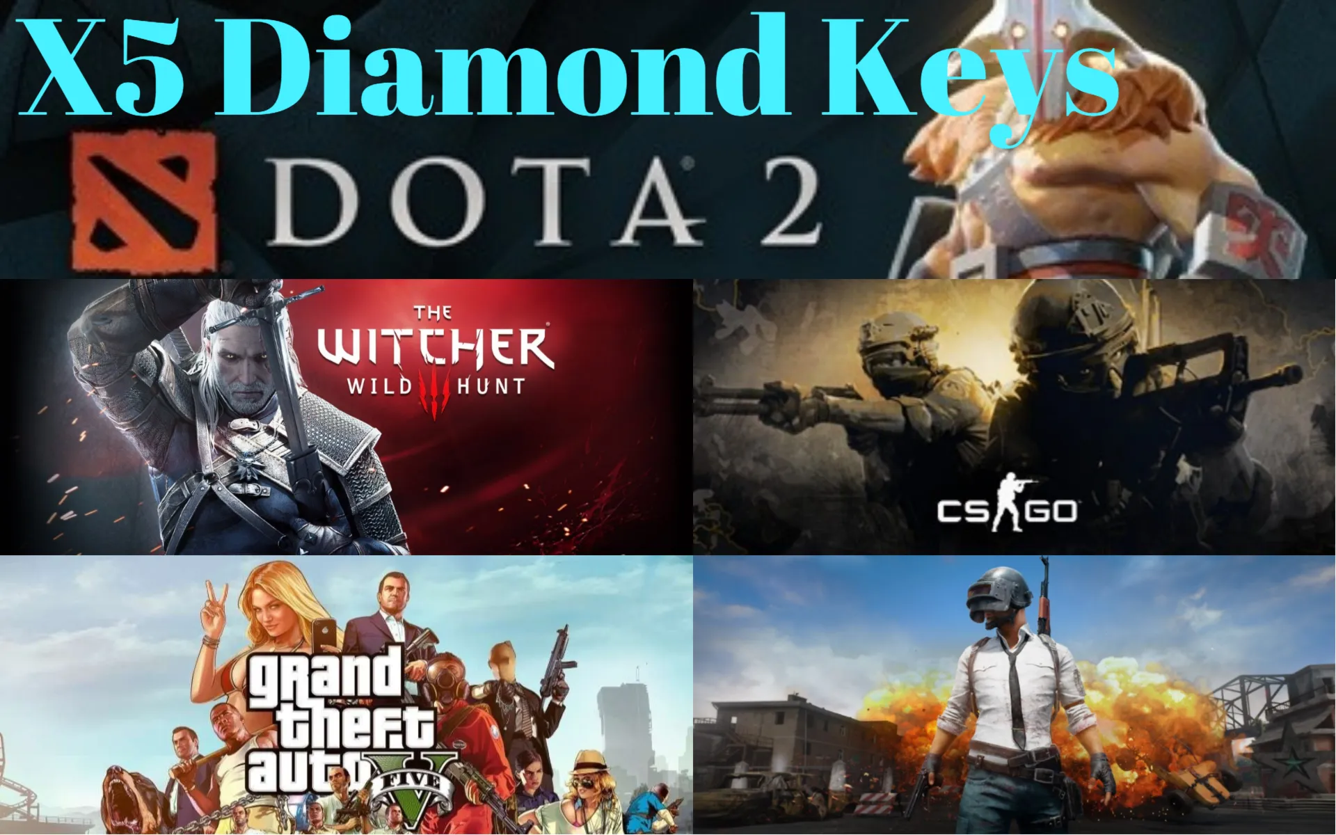5 Diamond Steam Keys + Подарки