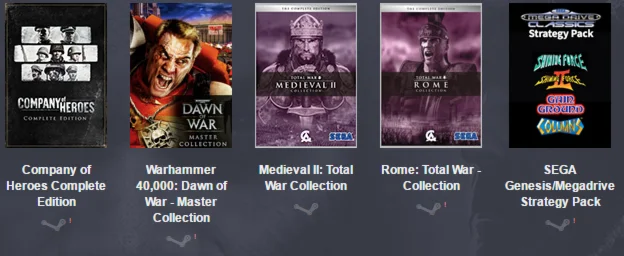 SEGA Strategy Bundle Steam Key 0%
