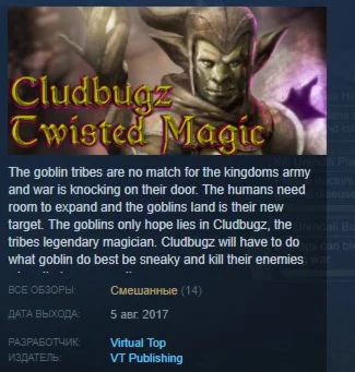 Cludbugz's Twisted Magic STEAM KEY REGION FREE GLOBAL
