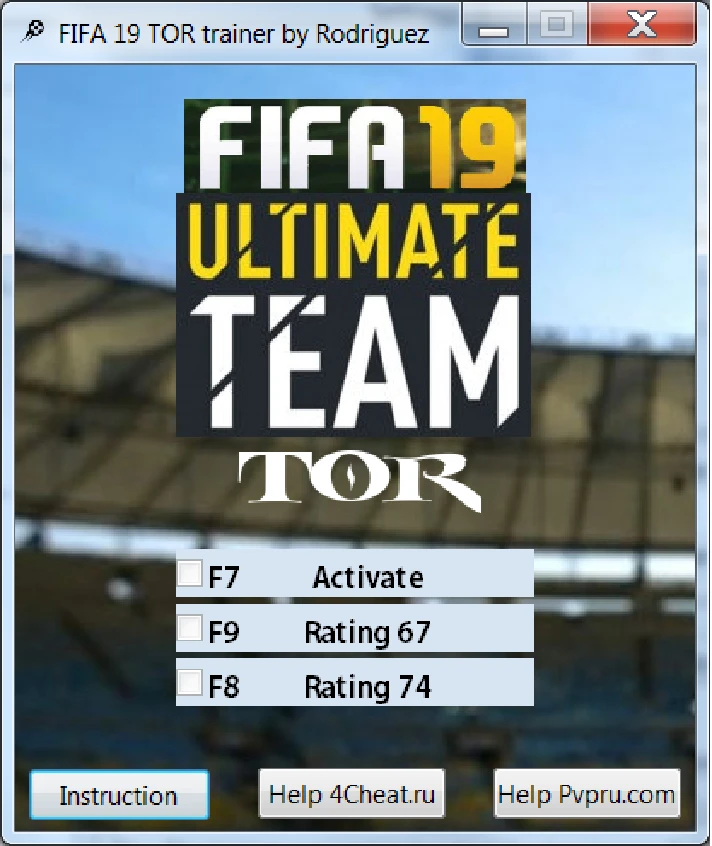 FIFA 19 TOR Cheat Trainer for Ultimate Team