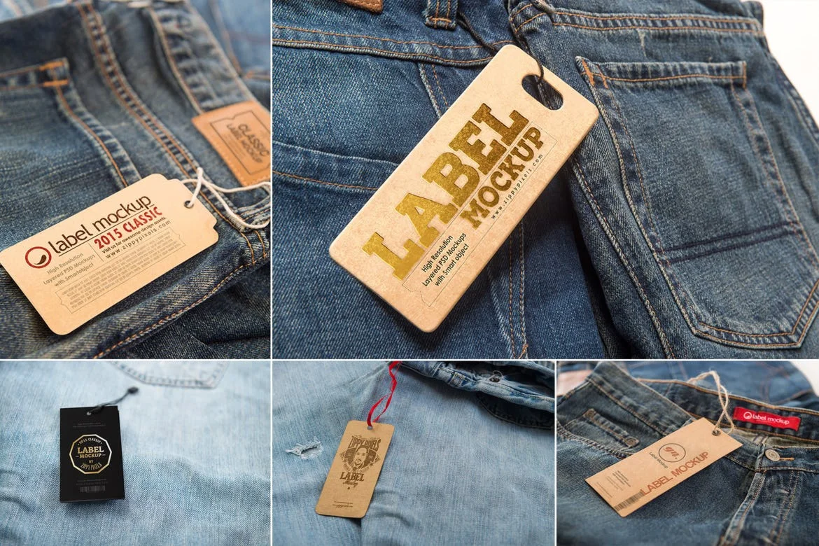 5 Hang Tag Mockups