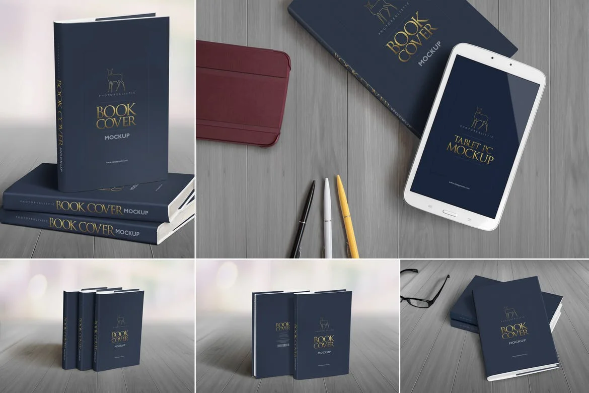 Hard Book Mockups