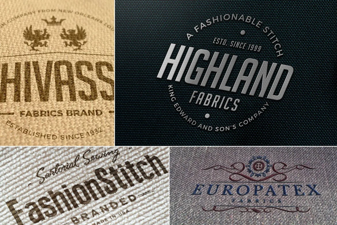 Impressive Fabric Logo Mockups