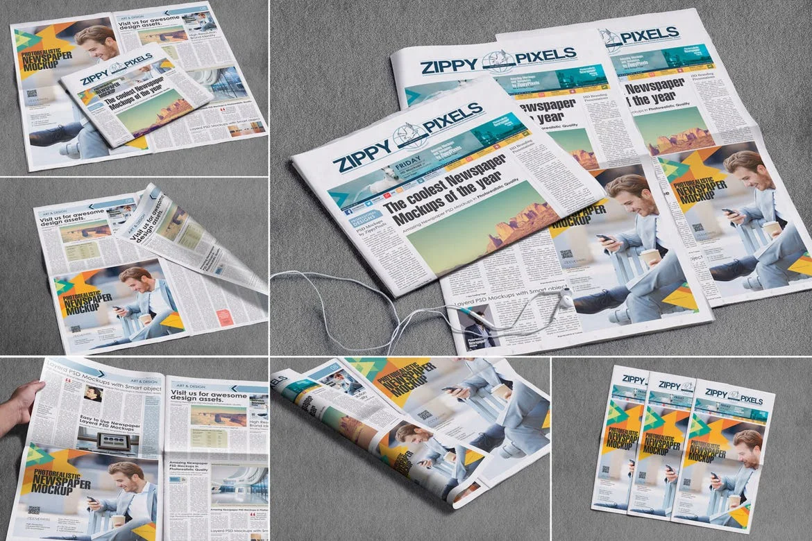 Newspaper Design Mockups