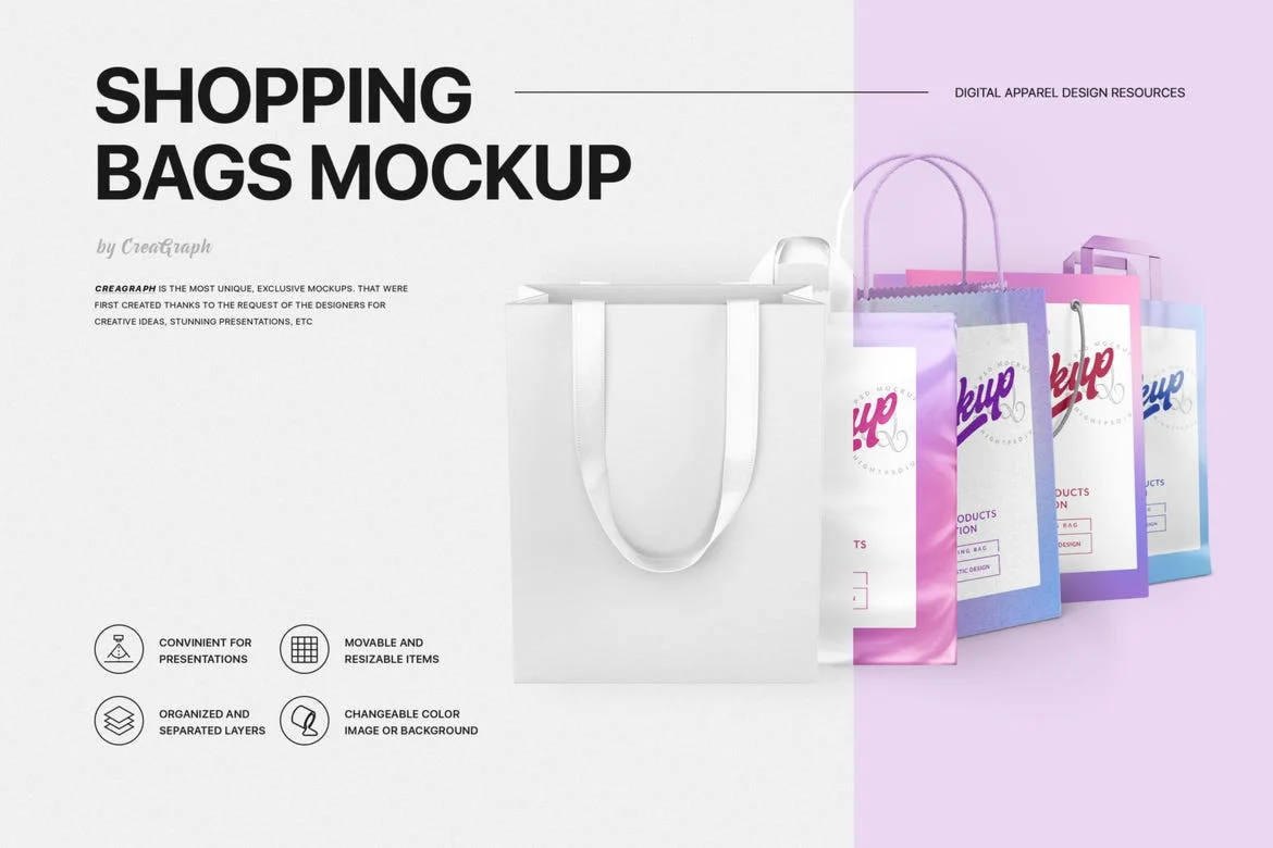 Shopping Bags Mockups