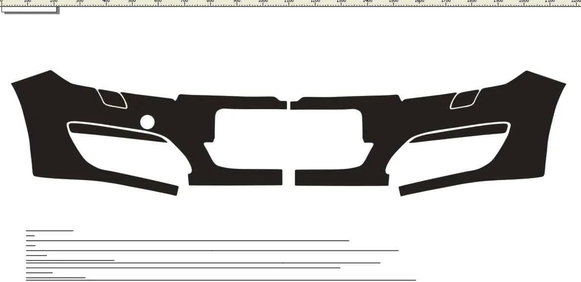 Автовыкройка защиты бампера на OPEL ASTRA с 2004 года
