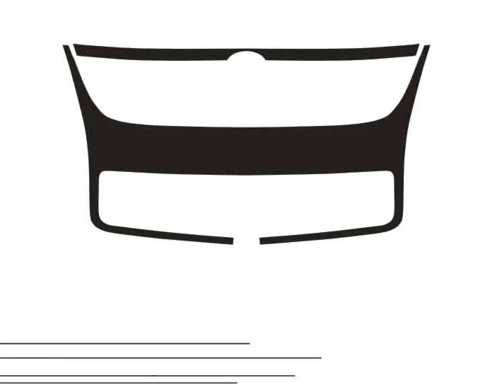 Автовыкройка защиты решетки Volkswagen Touareg 2008