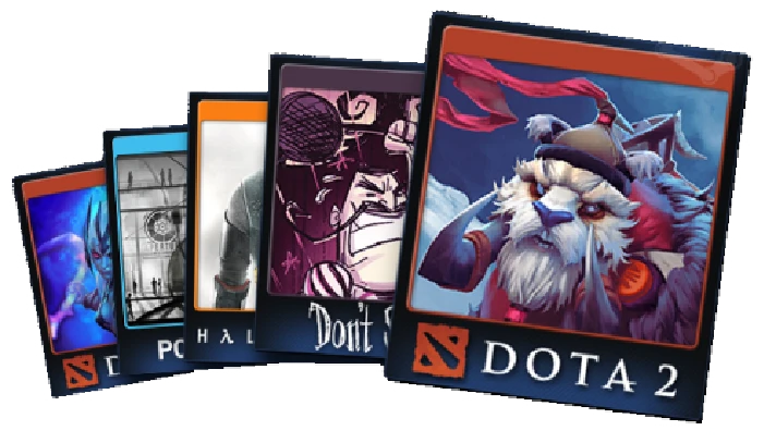 A set of Steam cards +100 Steam Exp Steam Trading Cards