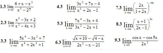 Решебник Рябушко. Решенный ИДЗ 5.1, Вариант 3