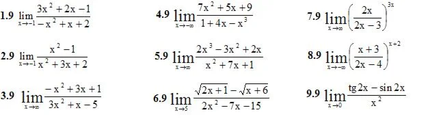 Решебник Рябушко. Решенный ИДЗ 5.1, Вариант 9