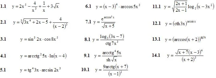 Решебник Рябушко. Решенный ИДЗ 6.1, Вариант 1