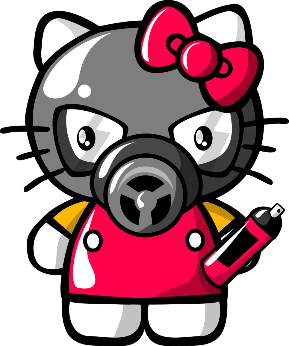 Векторный рисунок для принта (Hello Kitty)