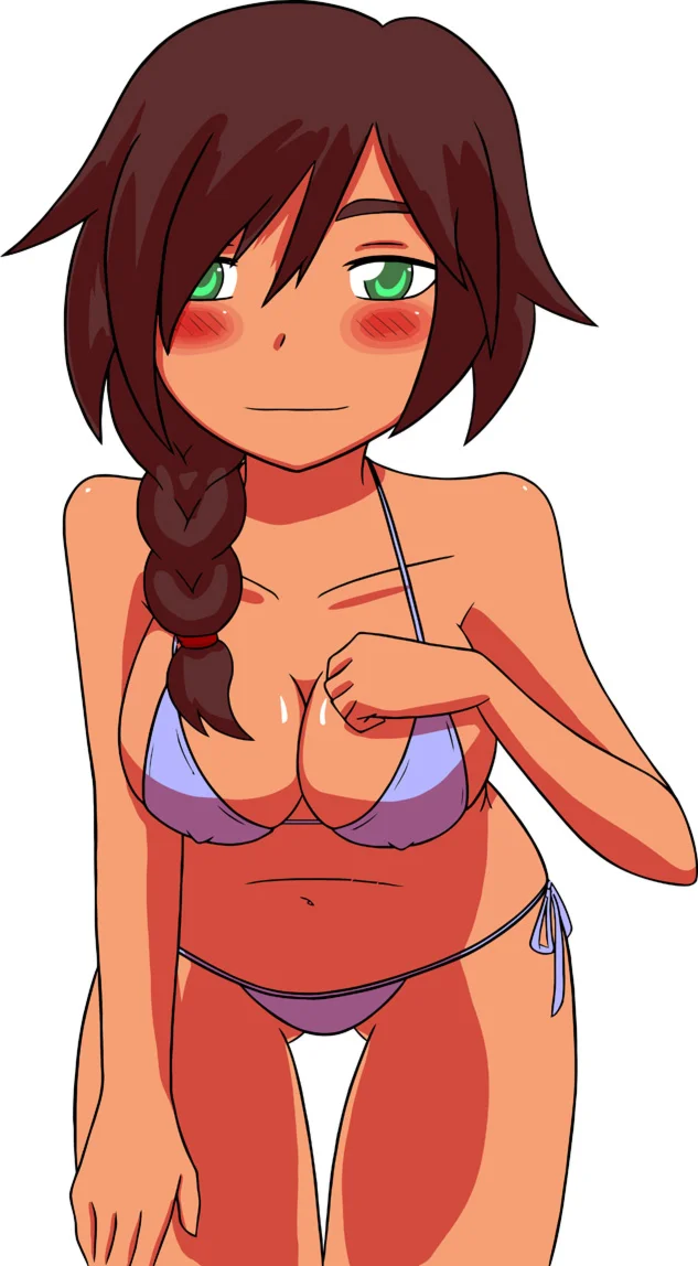 Векторный рисунок для принта (bikini girl)