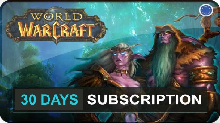 World of Warcraft Time Card 30 days Prepaid EU