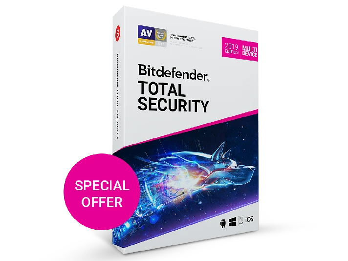 Bitdefender Total Security 2020/2019 6 months 5-PC