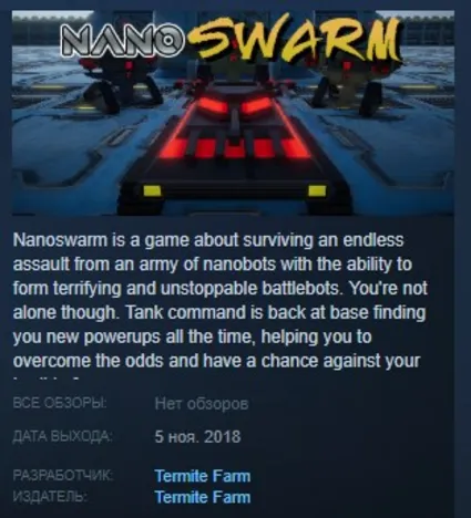 Nanoswarm STEAM KEY REGION FREE GLOBAL