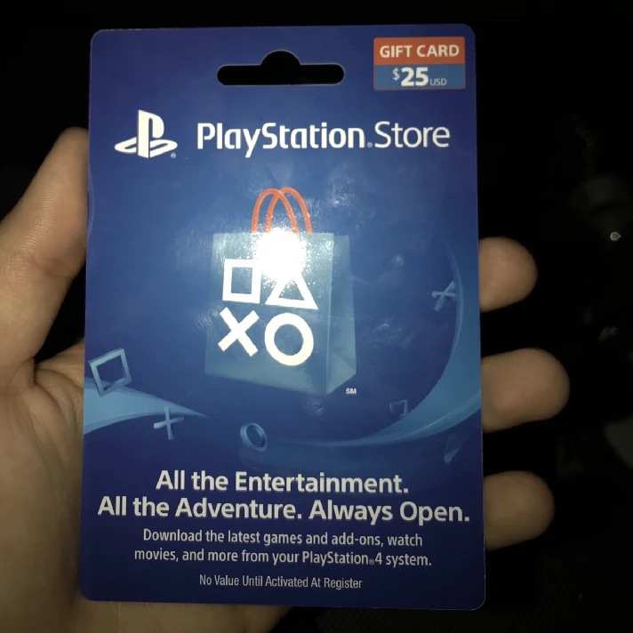 PSN Gift Card Code USA $25 for the PS4, PS3, PS Vita