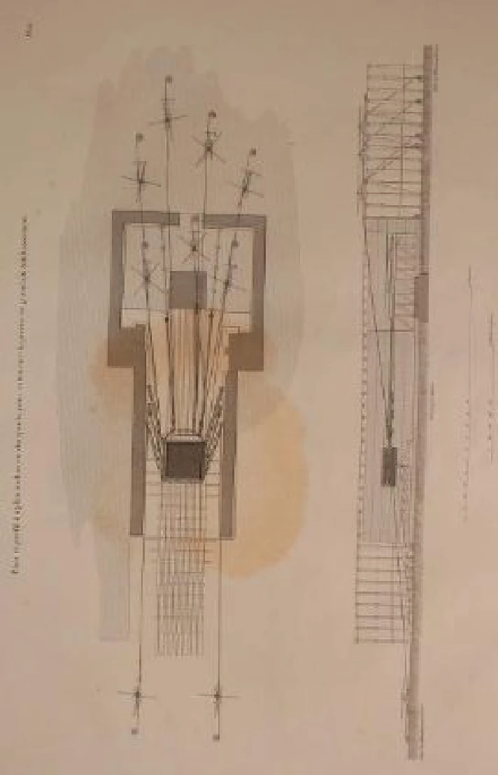 Construction of the Alexandria column, 1836