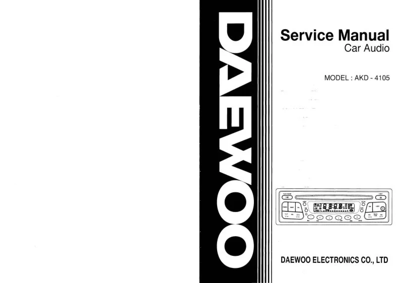 Автомобильная аудиоаппаратура DEAWOO ADK4105