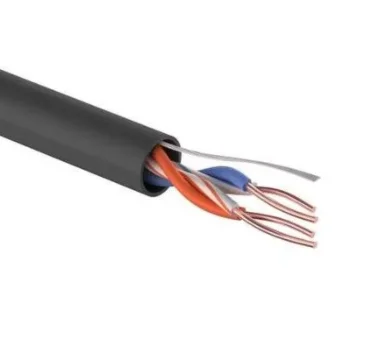 Кабель UTP 2PR 24AWG CAT5 305м.Черный внешний.