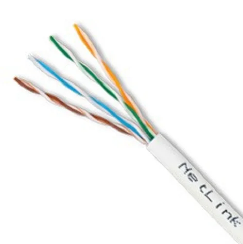 Кабель UTP 4PR 24AWG CAT5е 305м. Белый внутренний.