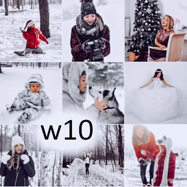 Набор зимних пресетов для Mobile Lightroom