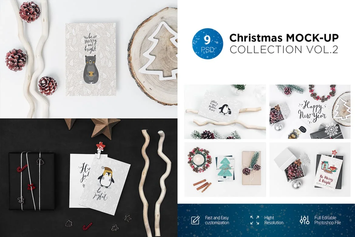 Christmas Mock-Up Collection Vol.2