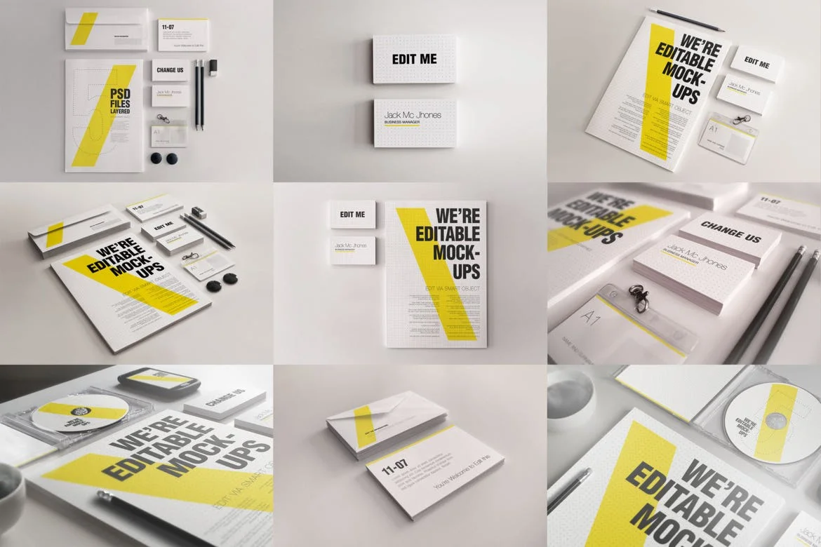 Elegant Mock-ups Bundle - Business Corporate ID