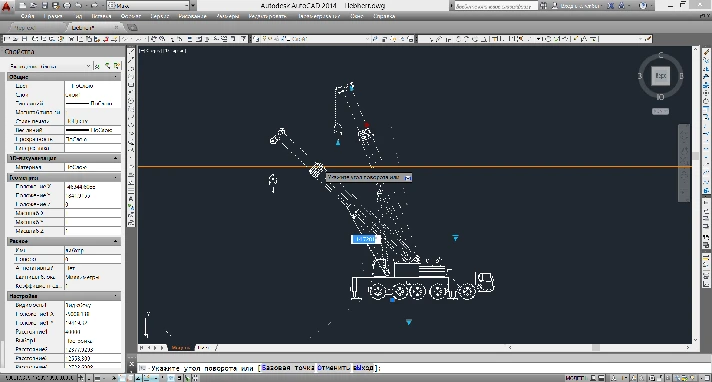 Dynamic crane unit "LIEBHERR" LTM-1200-1 dwg