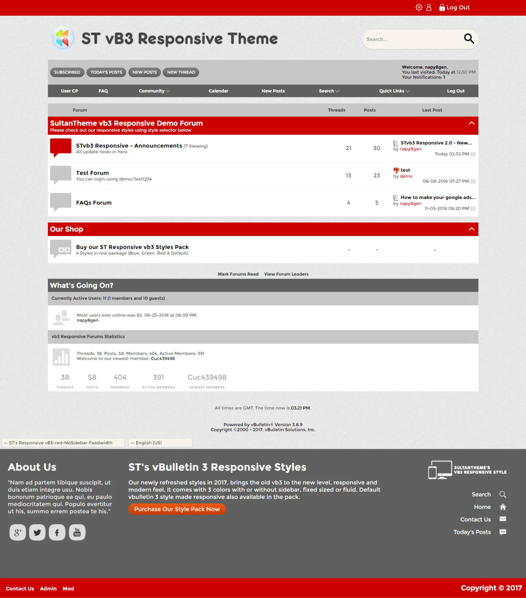 Адаптивный шаблон для vBulletin 3. x. x