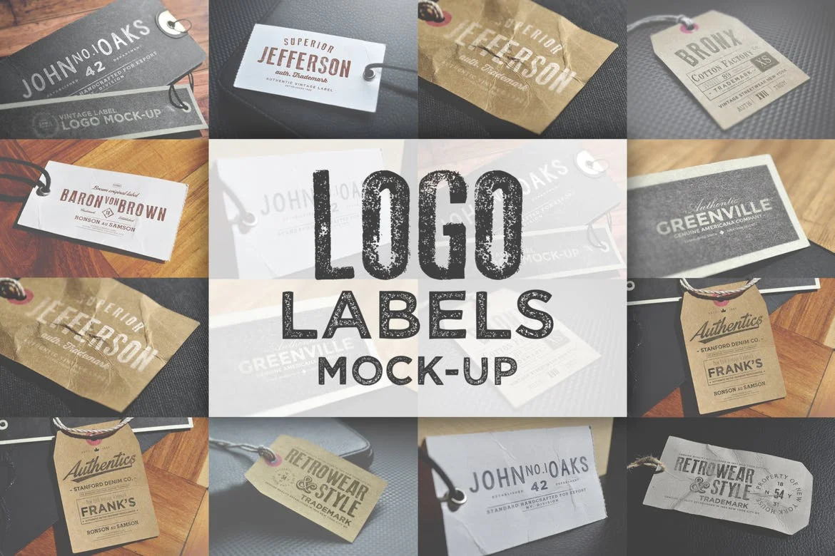 Logo Labels Mock-ups