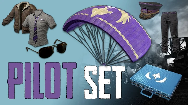 PUBG PILOT SET + GUNSLINGER SET (without Prime)