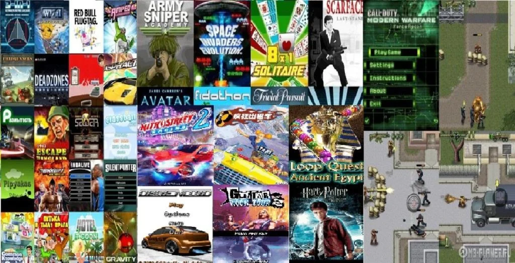 Сборник из 1710 java игр для мобильного  телефона