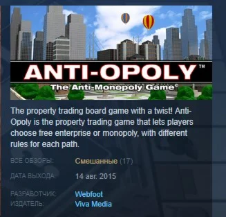 Anti-Opoly STEAM KEY REGION FREE GLOBAL