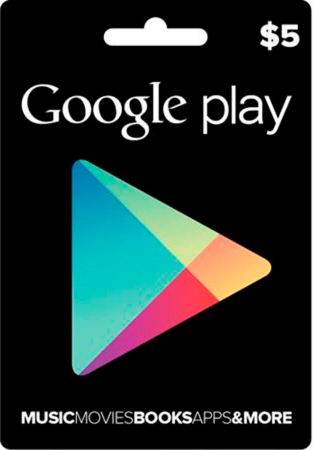 5$ Google Play Gift Card (US)