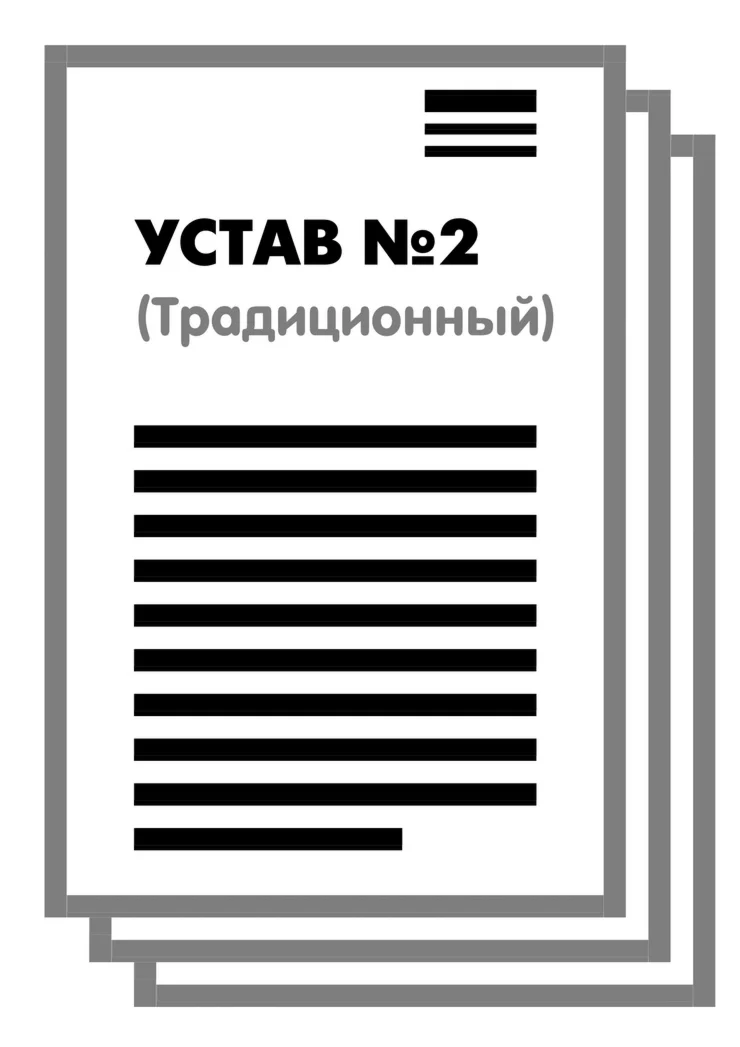 Устав ООО №2 (Традиционный) на 1 и 10 страницах 2025